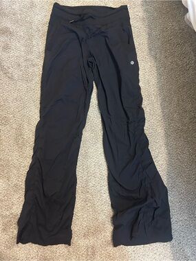 lululemon black dance studio pants